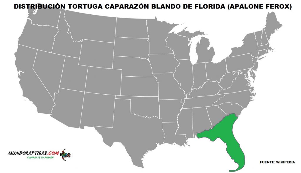 mapa distribución apalone ferox